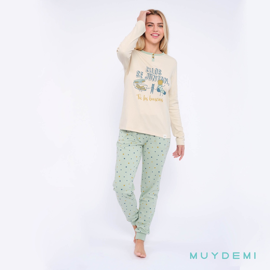 LOTE DETALL CAJA PIJAMA INVIERNO MUJER (1-S, 2-M, 2-L, 2-XL, 1-2XL)(290030)