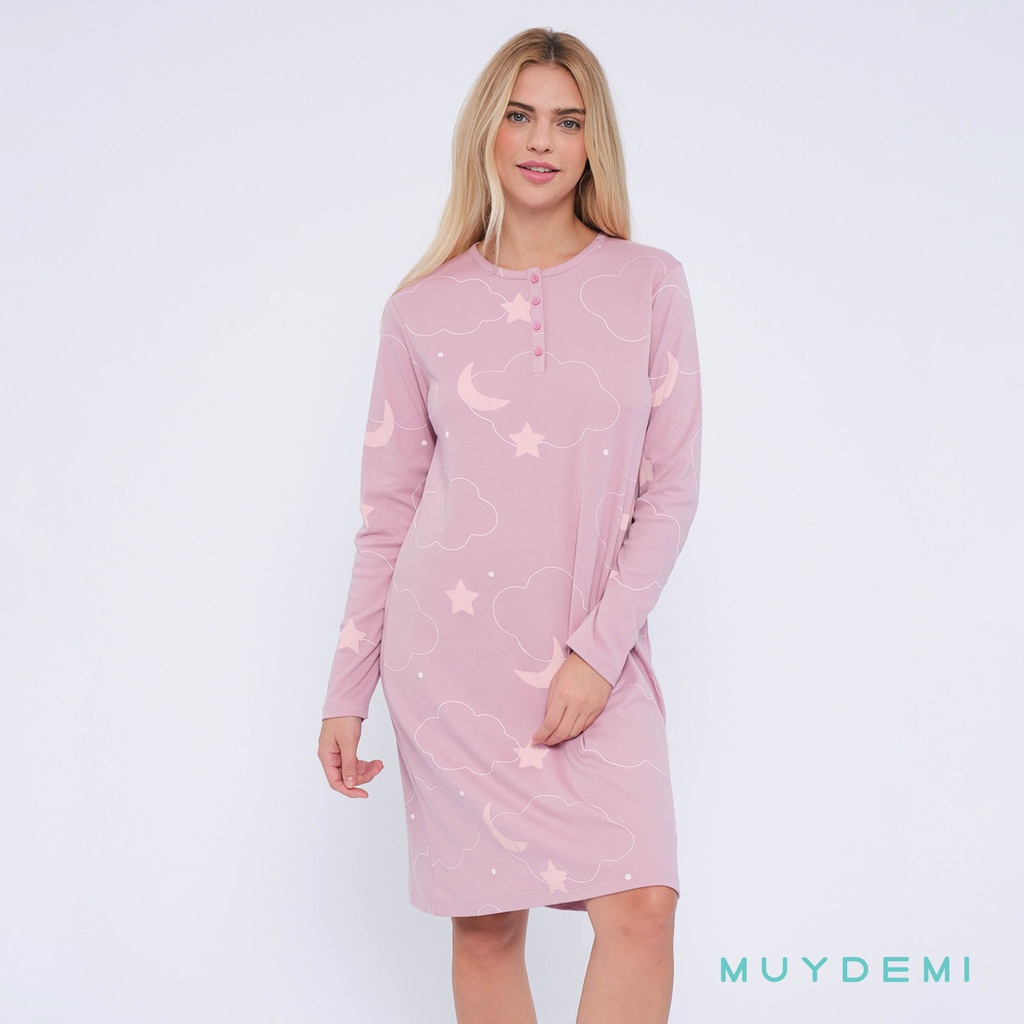 LOTE DETALL CAJA CAMISON INVIERNO MUJER (1-S, 2-M, 2-L, 2-XL, 1-2XL)(290040)