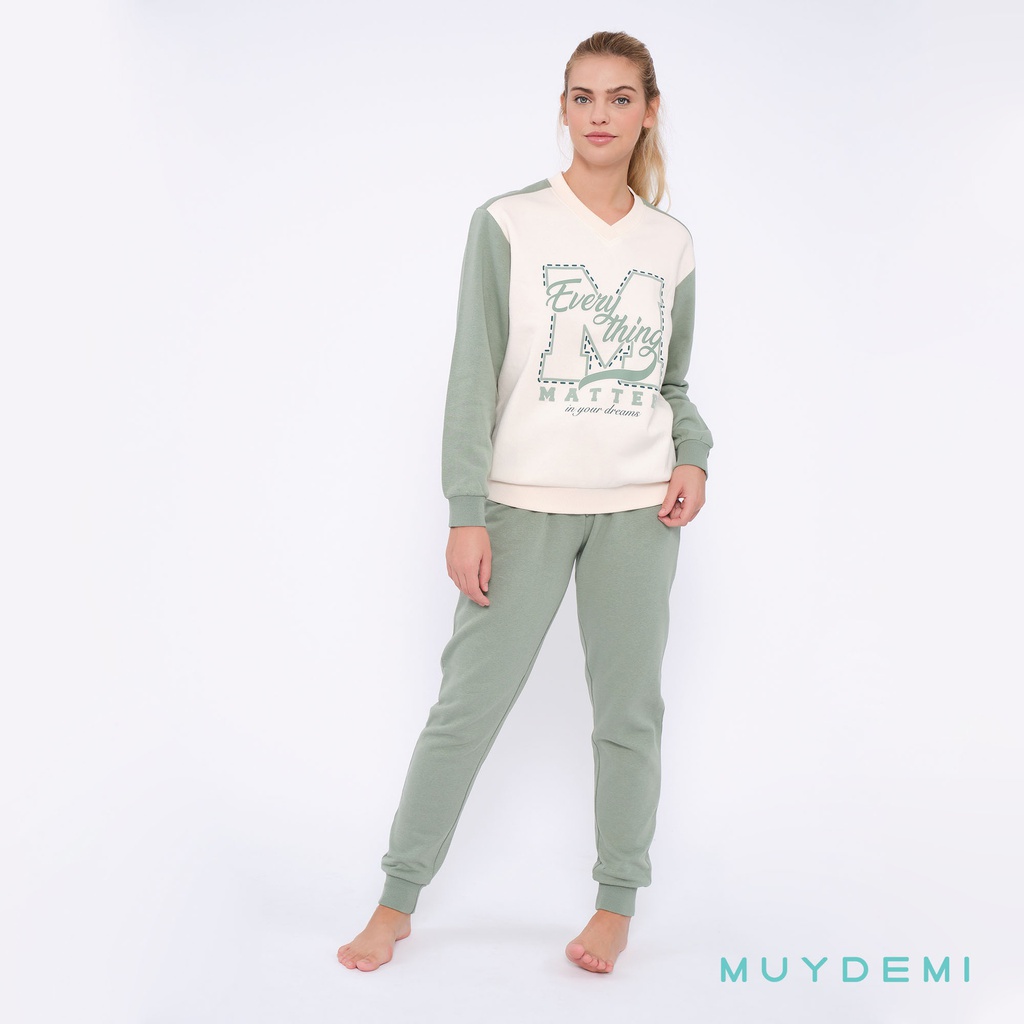 LOTE DETALL CAJA PIJAMA INVIERNO MUJER (1-S, 2-M, 2-L, 2-XL, 1-2XL)(290045)