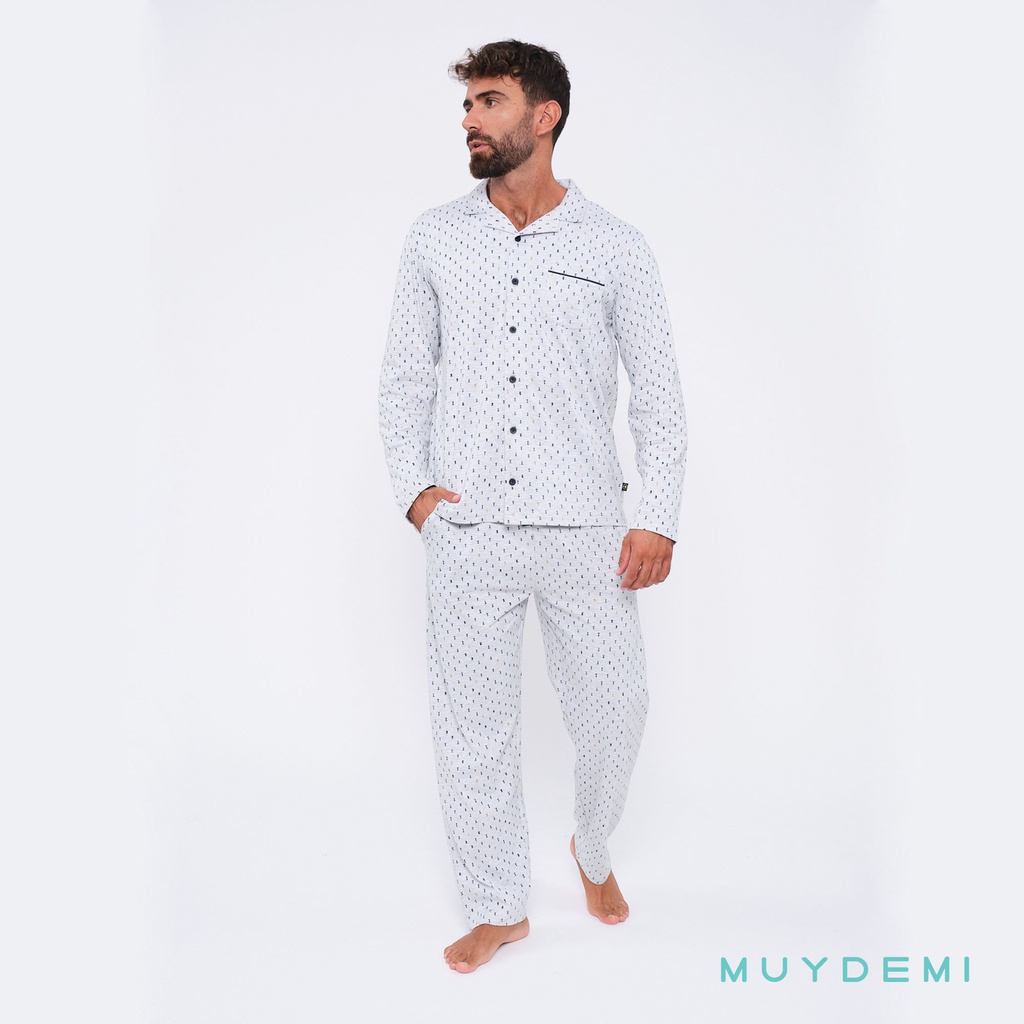 LOTE DETALL CAJA PIJAMA INVIERNO HOMBRE (1-S, 2-M, 2-L, 2-XL, 1-2XL)(390055)