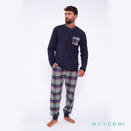 093058 LOTE DETALL CAJA PIJAMA INVIERNO HOMBRE (1-S, 2-M, 2-L, 2-XL, 1-2XL)(390058)