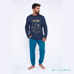 093063 LOTE DETALL CAJA PIJAMA INVIERNO HOMBRE (1-S, 2-M, 2-L, 2-XL, 1-2XL)(390063)