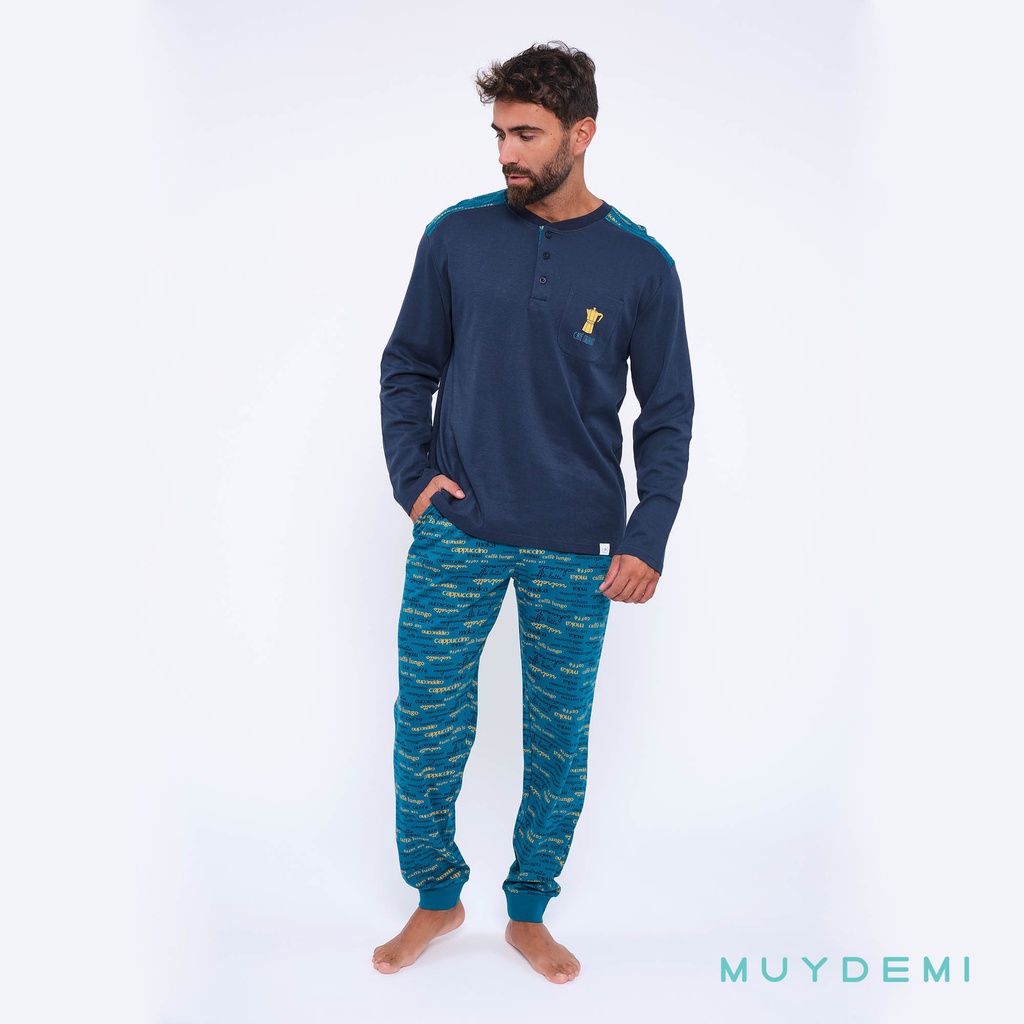 LOTE DETALL CAJA PIJAMA INVIERNO HOMBRE (1-S, 2-M, 2-L, 2-XL, 1-2XL)(390064)