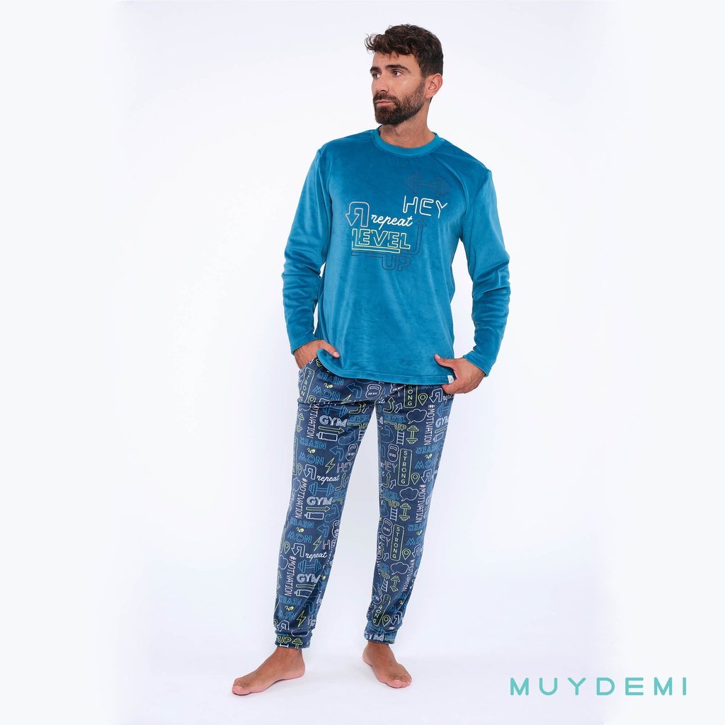 LOTE DETALL CAJA PIJAMA INVIERNO HOMBRE