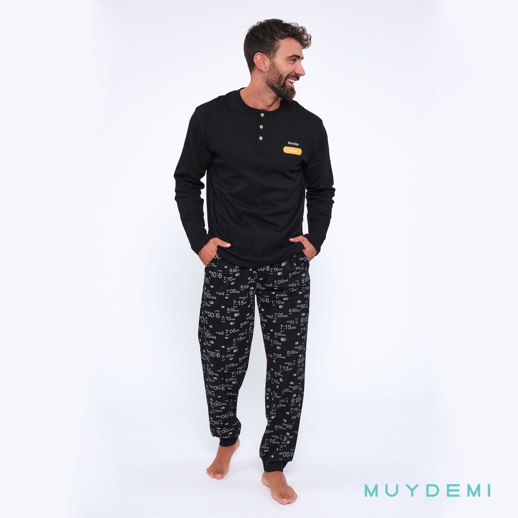 LOTE DETALL CAJA PIJAMA INVIERNO HOMBRE (1-S, 2-M, 2-L, 2-XL, 1-2XL)(390075)