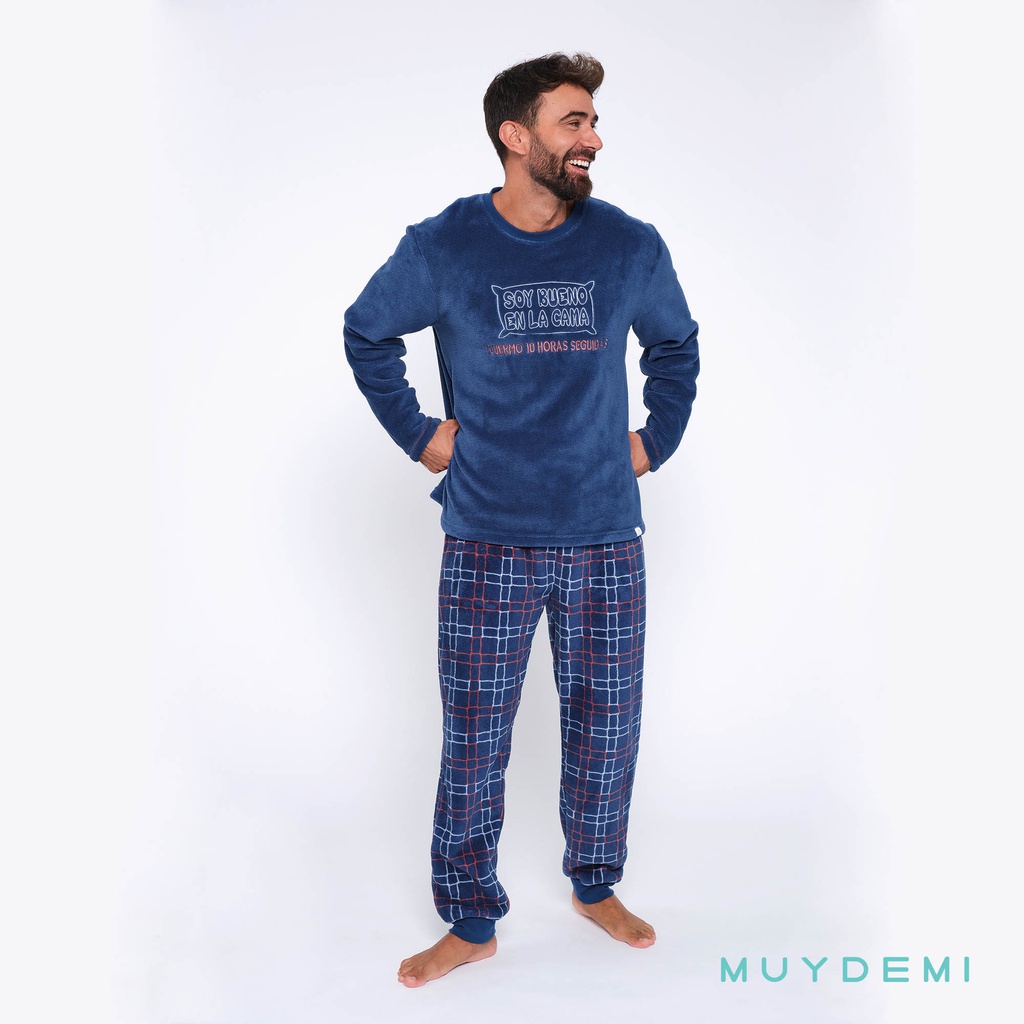 LOTE DETALL CAJA PIJAMA INVIERNO HOMBRE (1-S, 2-M, 2-L, 2-XL, 1-2XL)(390080)