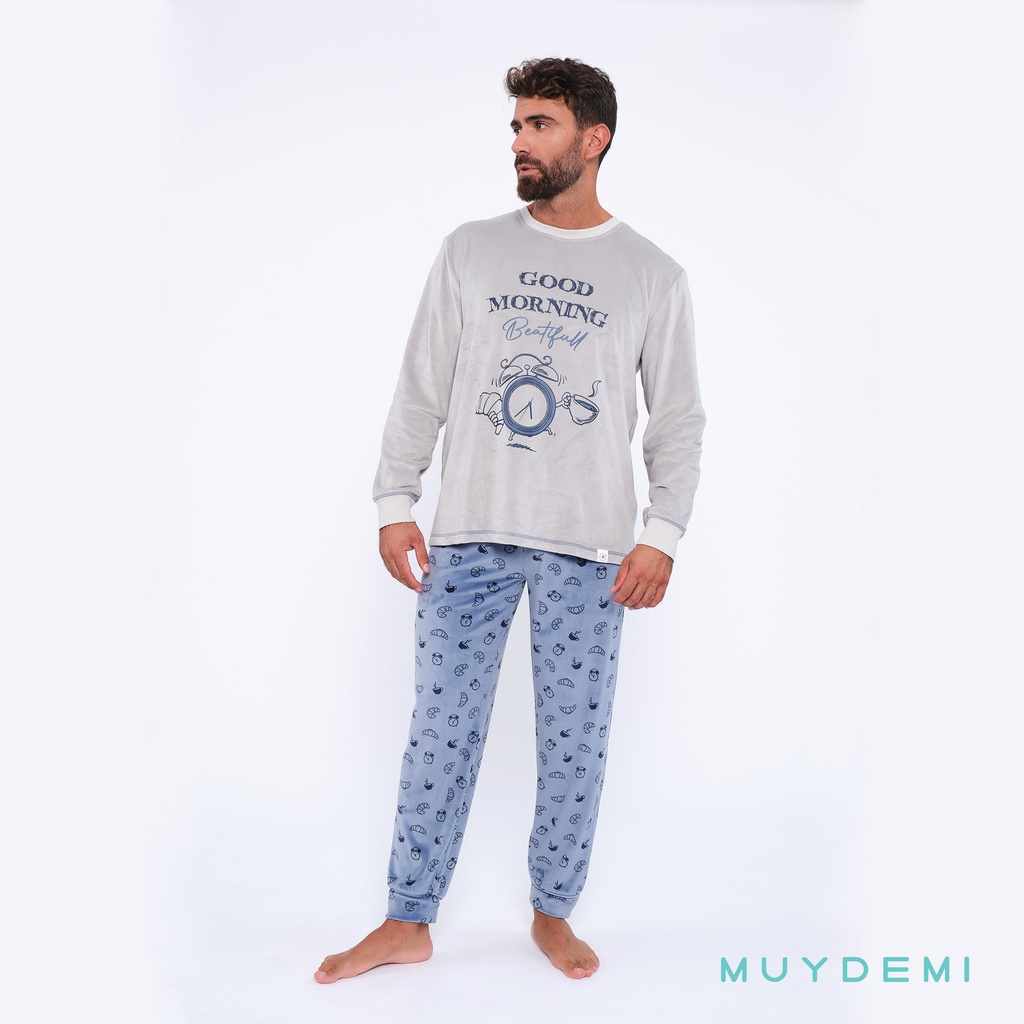 LOTE DETALL CAJA PIJAMA INVIERNO HOMBRE (1-S, 2-M, 2-L, 2-XL, 1-2XL)