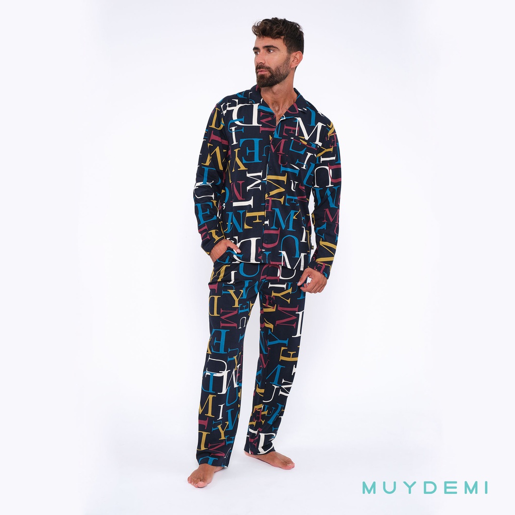 LOTE DETALL CAJA PIJAMA INVIERNO HOMBRE (1-S, 2-M, 2-L, 2-XL, 1-2XL)(390095)