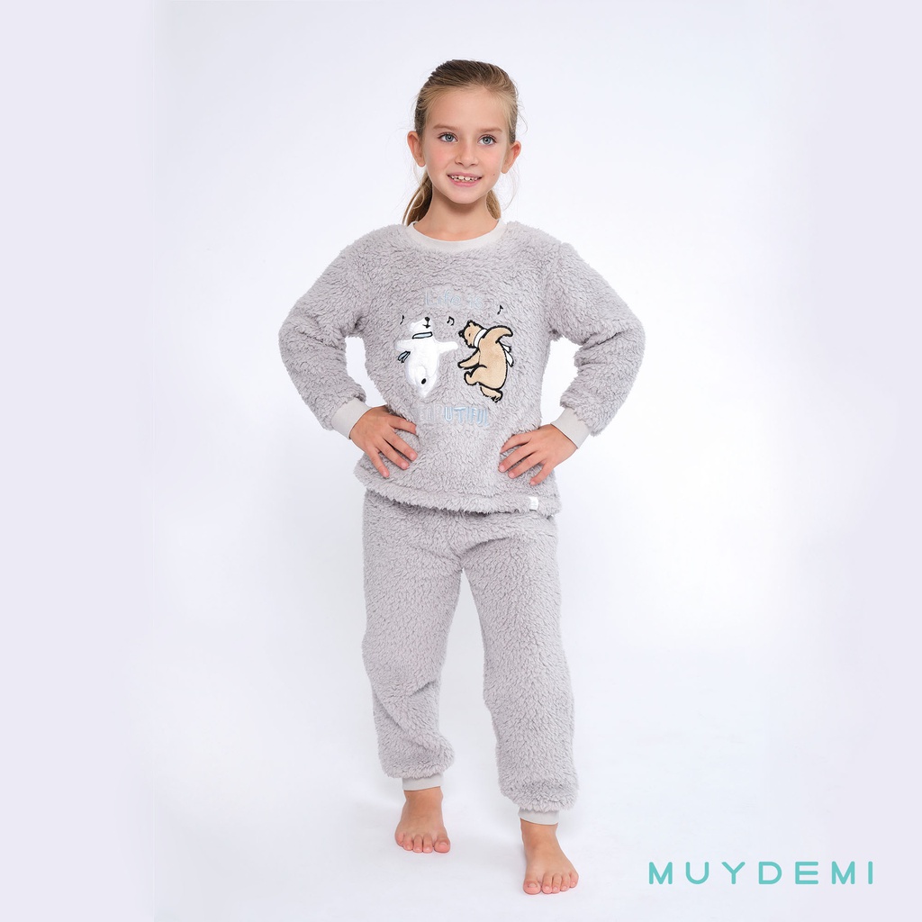 LOTE DETALL CAJA PIJAMA INVIERNO NIÑA Talla 2 a 8 (2-2, 2-4, 2-6, 2-8)