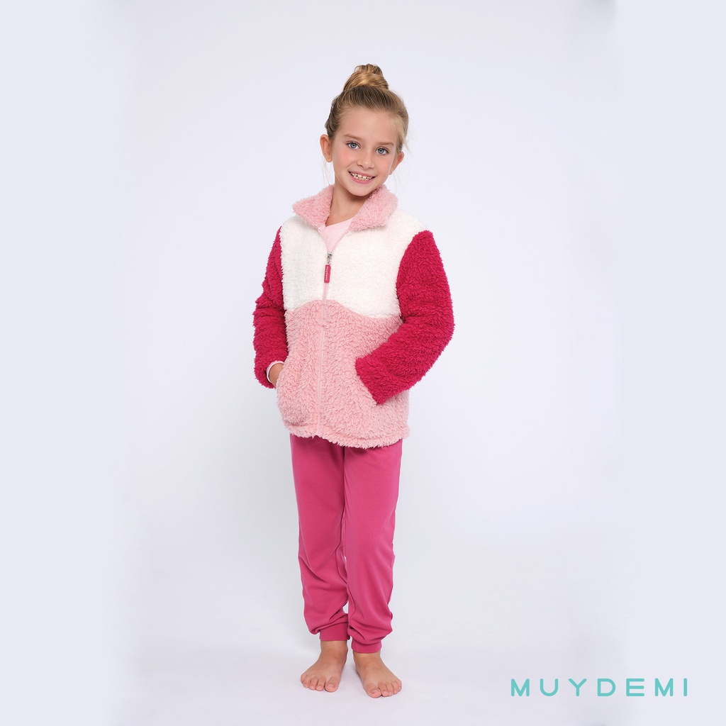 LOTE DETALL POLYBAG BATA PIJAMA INVIERNO NIÑA Talla 2 a 8 (2-2, 2-4, 2-6, 2-8)