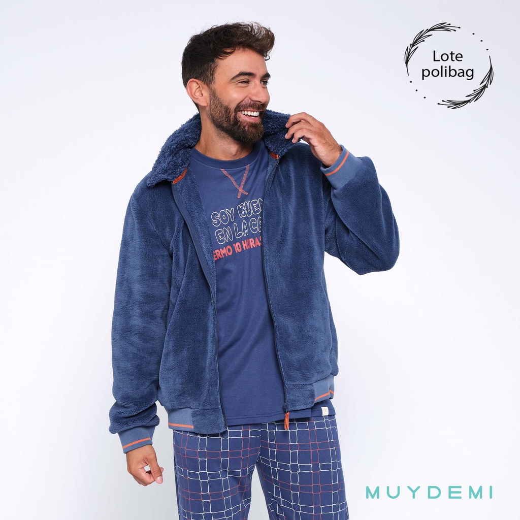 LOTE POLYBAG PIJAMA INVIERNO HOMBRE (2-S, 5-M, 5-L, 4-XL, 2-2XL)